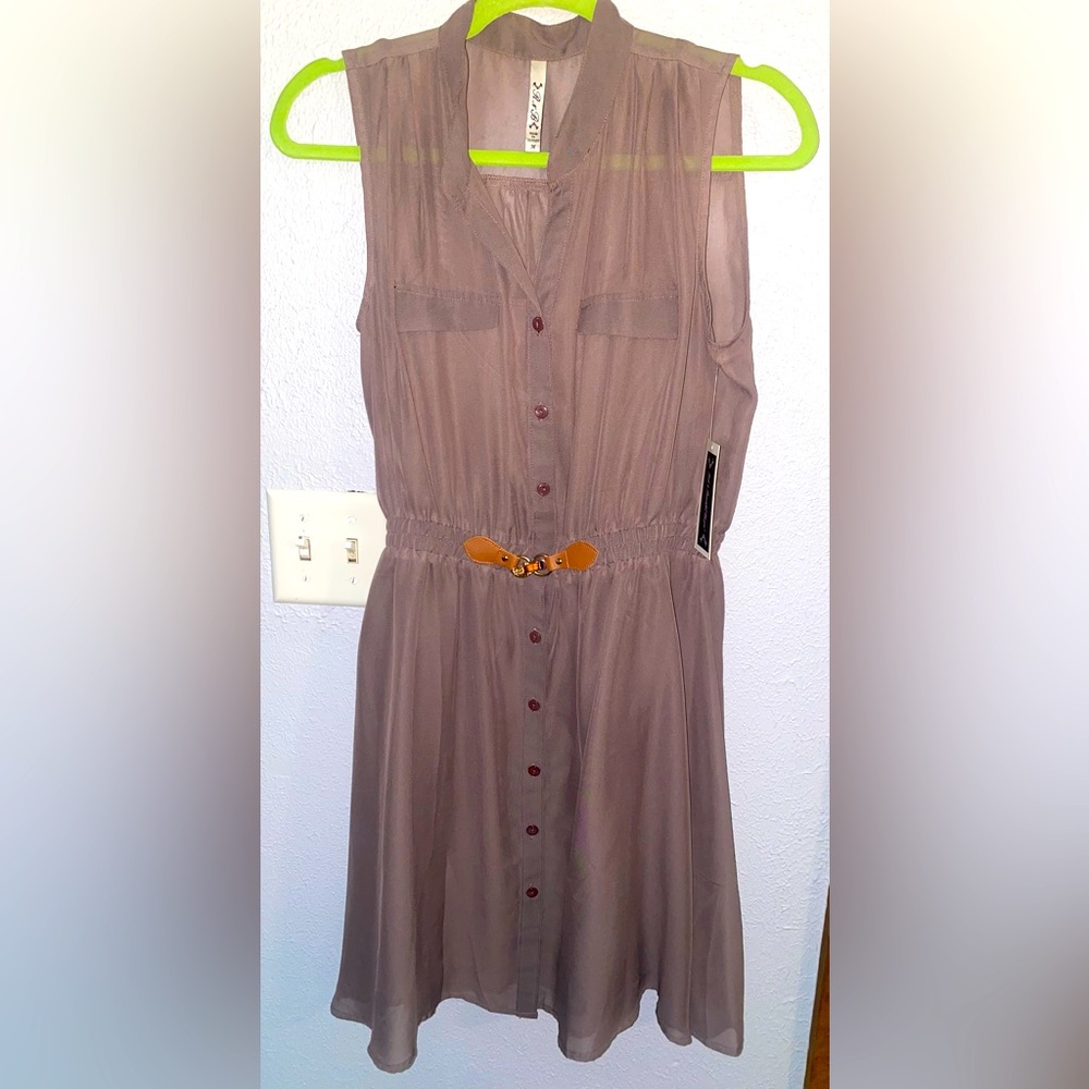 Light brown tank top dress